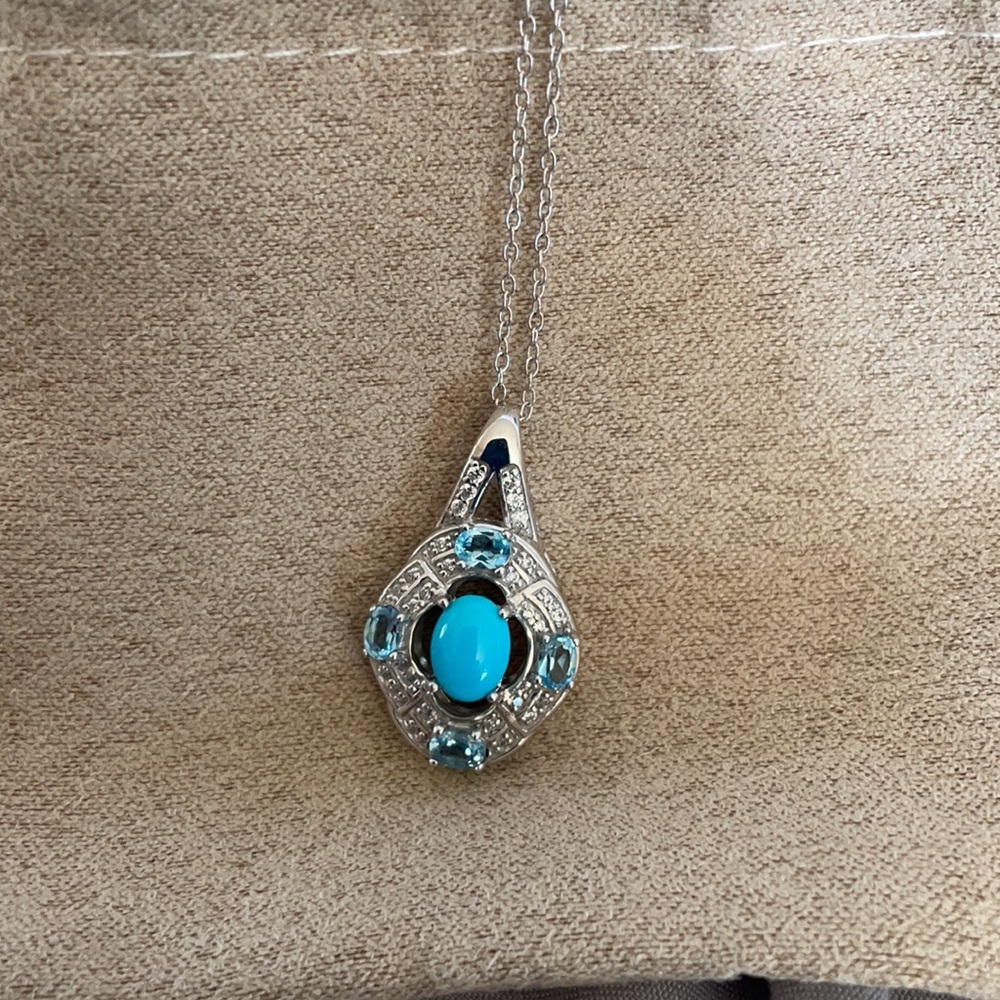 JTV Turquoise Pendant Necklace